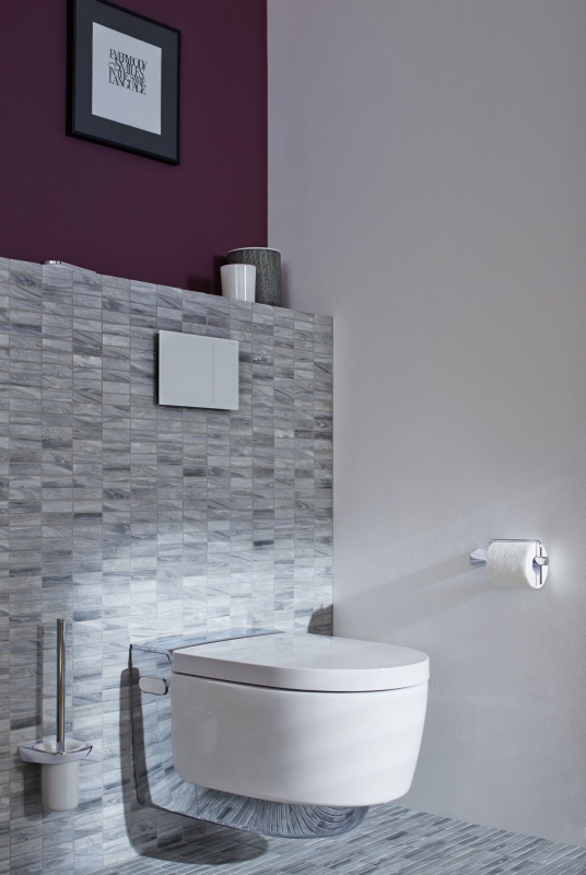 Piastrella a mosaico in ceramica tondini effetto pietra grigio piastrella da parete bagno MOS24-STSO23_f | 10 tappetini a mosaico