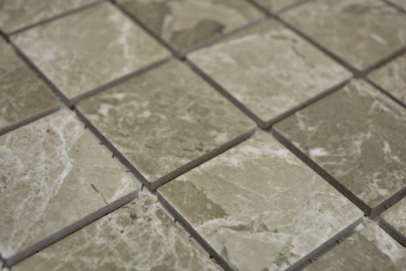 Mosaico in pietra naturale beige sabbia marrone testurizzato MOS16-AISO89_f | 10 tappetini a mosaico