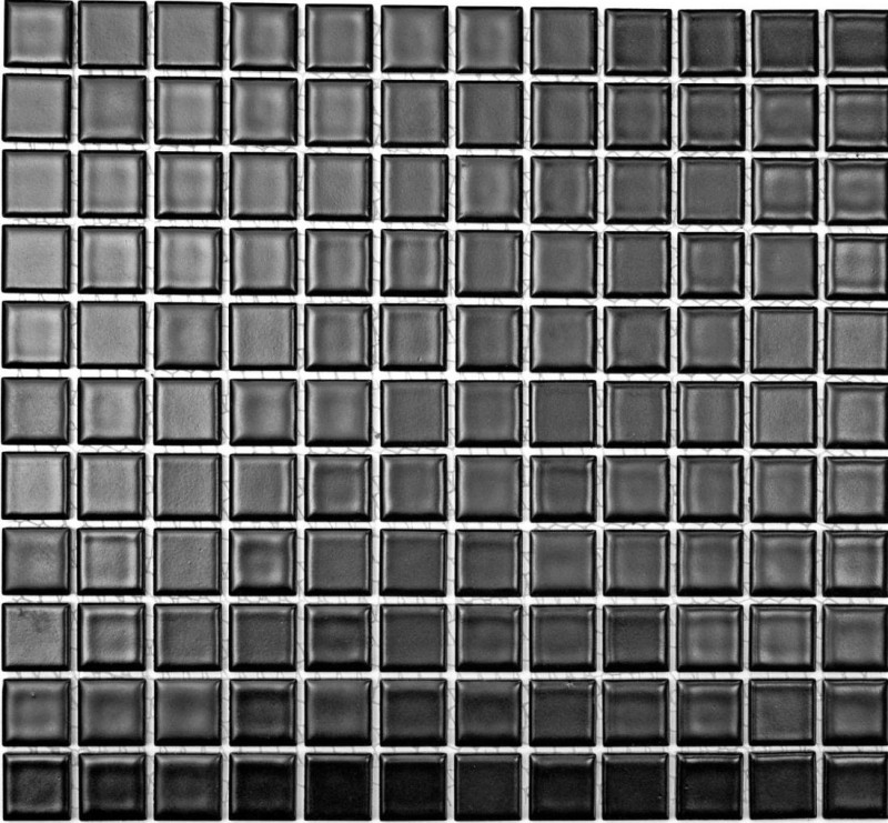Piastrella a mosaico in ceramica BLACK MATT piastrelle backsplash muro cucina MOS18-0311_f