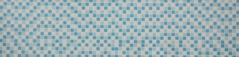 Mosaico piscina piastrella ceramica blu bianco lucido cucina splashback MOS18-0407_f