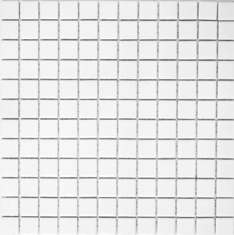 Mosaico ceramico WHITE MATT alzatina doccia piastrelle bagno alzatina cucina MOS18D-0111_f
