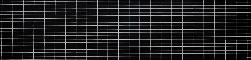 Mosaico ceramico aste nero opaco mosaico parete cucina MOS24-0311_f
