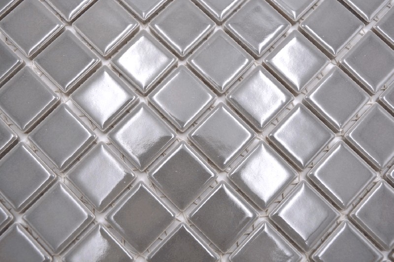 Piastrella a mosaico ceramica metallo grigio alzatina cucina BAD MOS18D-0204_f