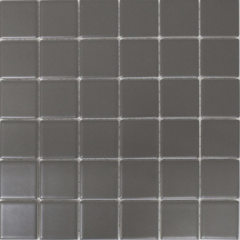 Piastrella a mosaico ceramica grigio metallo opaco backsplash cucina backsplash MOS16B-0211_f