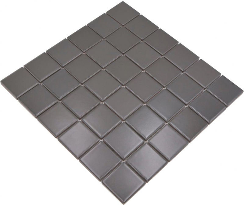 Piastrella a mosaico ceramica grigio metallo opaco backsplash cucina backsplash MOS16B-0211_f