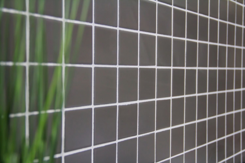 Piastrella a mosaico ceramica grigio metallo opaco backsplash cucina backsplash MOS16B-0211_f