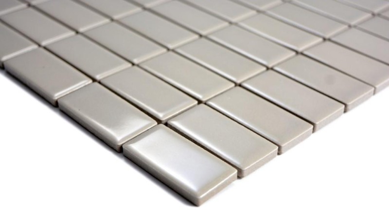 Piastrella a mosaico tondini in ceramica fango lucido piastrella WC bagno MOS24D-2401_f