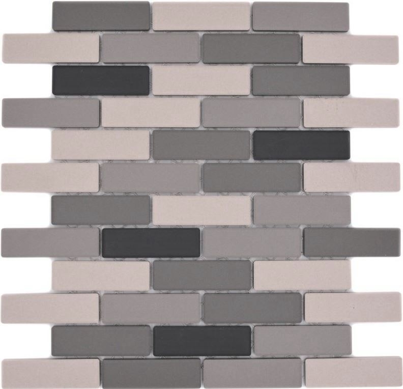 Piastrella a mosaico in ceramica beige chiaro grigio mattone non smaltato piatto doccia piastrella per pavimento MOS26-0206-R10_f