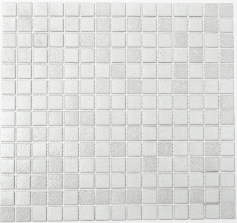 Mosaico piastrelle vetro bianco piastrelle bagno piastrelle doccia alzatina piastrelle specchio MOS52-0103_f | 10 mosaico tappetini