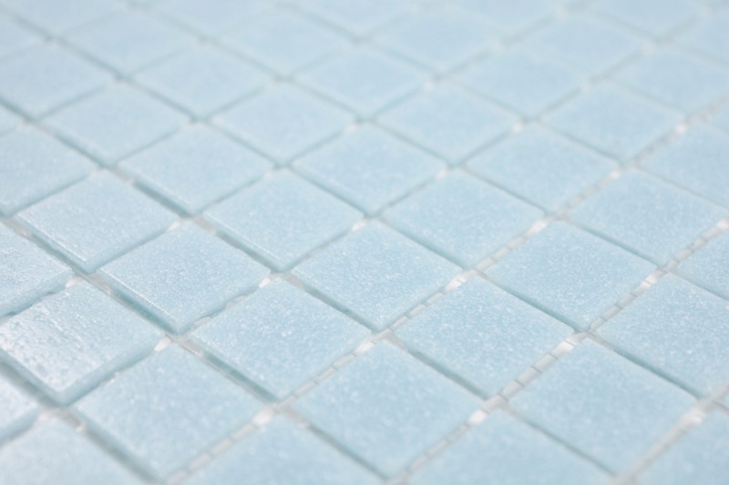 Piastrella a mosaico in vetro azzurro piastrella da parete bagno piastrella doccia splashback piastrella backsplash MOS200-A11-N_f | 10 tappetini a mosaico