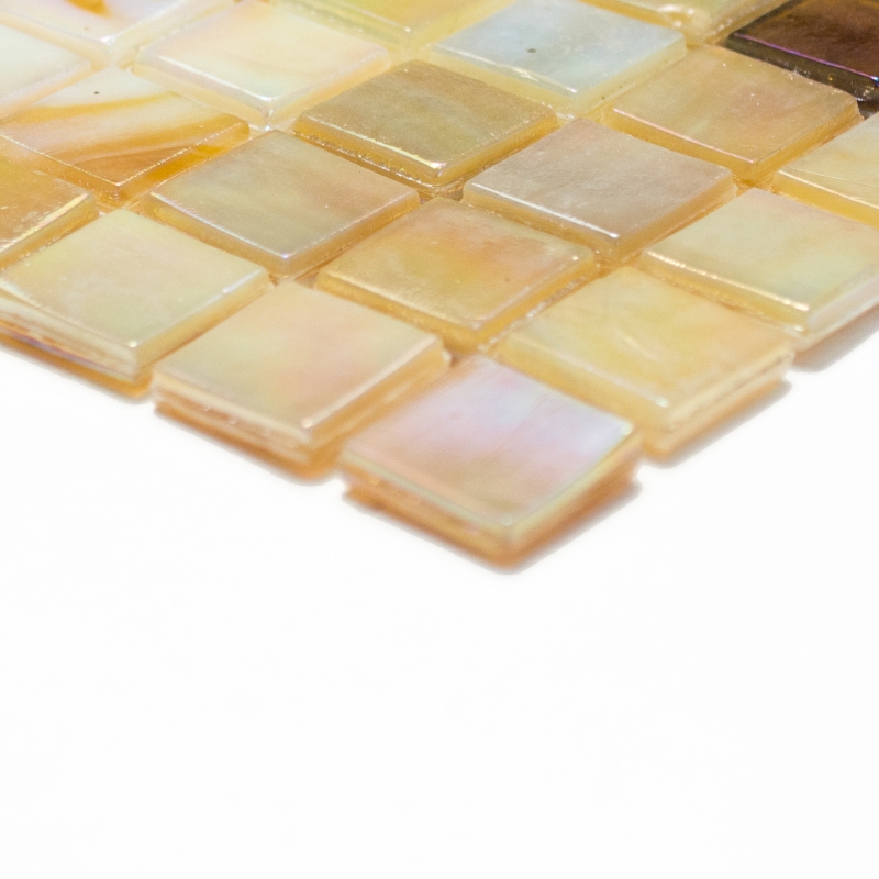 Piastrella a mosaico in vetro color sabbia piastrella da parete bagno piastrella doccia alzatina piastrella backsplash MOS58-1204_f | 10 tappetini a mosaico