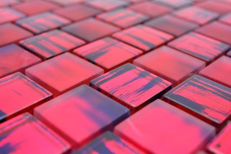 Piastrella di mosaico Mosaico di vetro Cristallo smerigliato vetro rosa chiaro opaco smerigliato MOS78-CF87_f