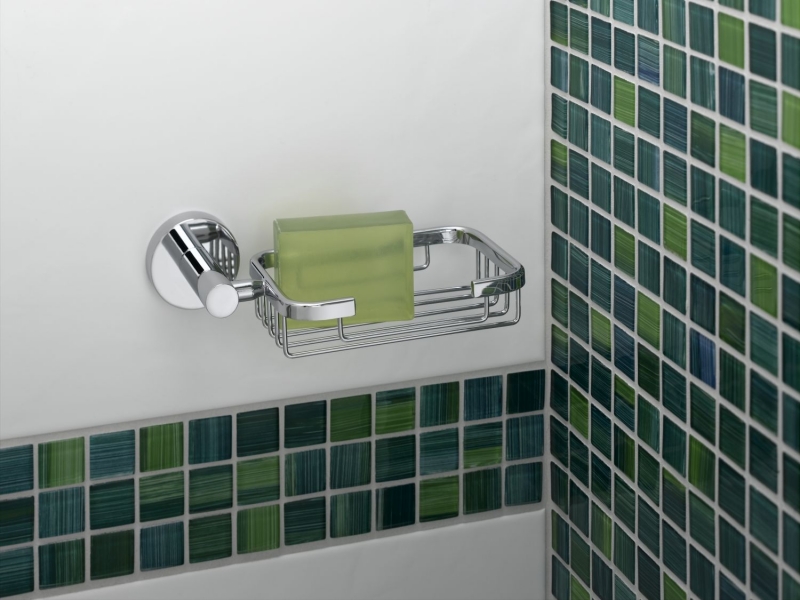 Piastrella di mosaico Mosaico di vetro verde traslucido Verde cristallo MOS64-0509_f | 10 tappetini di mosaico