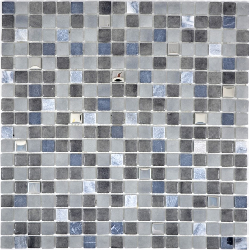 Piastrella mosaico pietra traslucida nero NERO BAD WC cucina WALL MOS91-0334_f | 10 tappetini mosaico