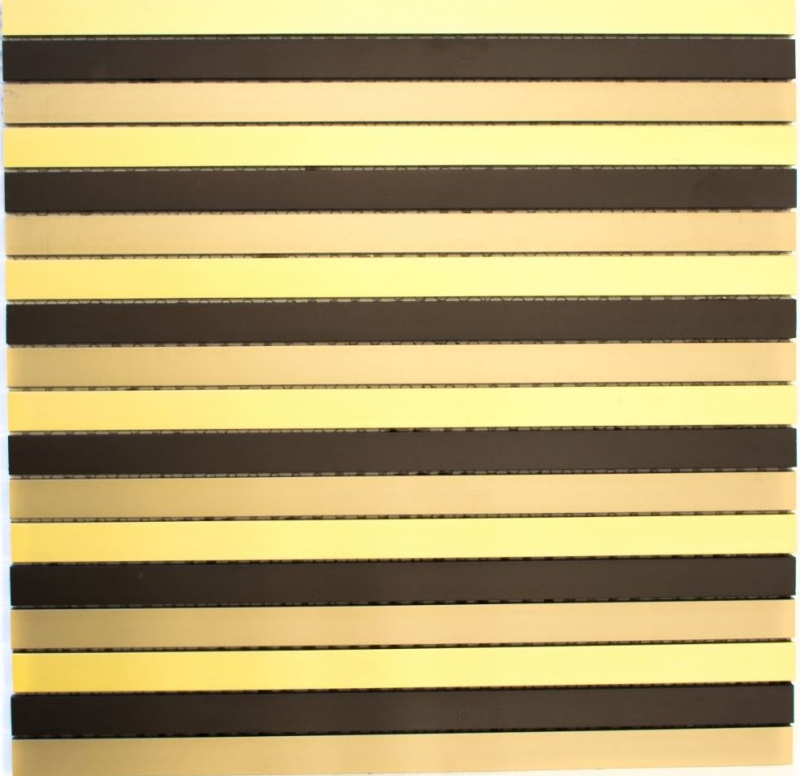Alzatina a mosaico aste in alluminio nero bronzo oro Alzatina per cucina MOS49-B301_f