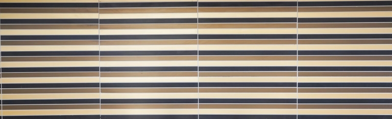 Alzatina a mosaico aste in alluminio nero bronzo oro Alzatina per cucina MOS49-B301_f