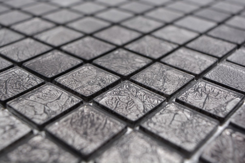 Parete posteriore in vetro mosaico struttura nera MOS63-CM-4BL12_f