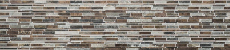 Piastrella a mosaico pietra rame grigio ruggine rame composito pietra alzatina cucina MOS47-XSK565_f
