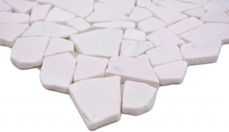 Piastrella a mosaico marmo pietra naturale cava Ciot bianco MOS44-0102_f
