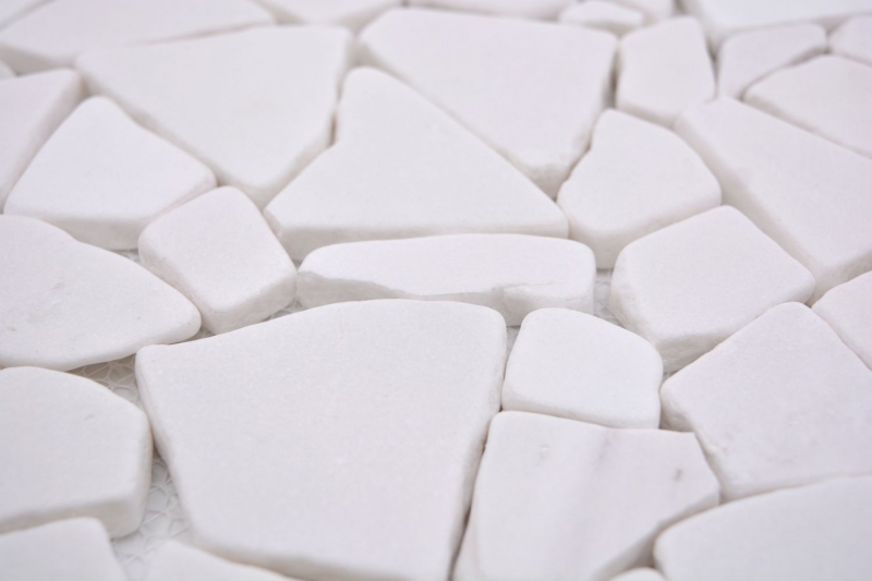 Piastrella a mosaico marmo pietra naturale cava Ciot bianco MOS44-0102_f