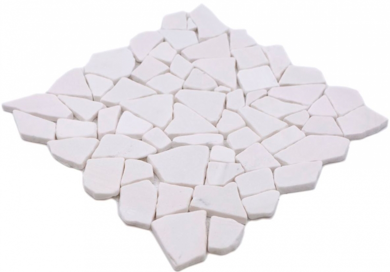 Piastrella a mosaico marmo pietra naturale cava Ciot bianco MOS44-0102_f