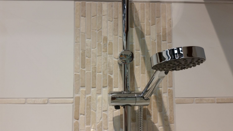Piastrella a mosaico Marmo Pietra naturale bianco Brick Botticino Anticato Alzatina per cucina MOS40-0102_f