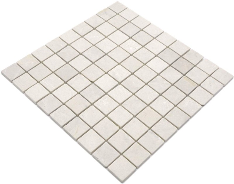 Piastrella di mosaico marmo pietra naturale crema Botticino Anticato MOS42-0104_f