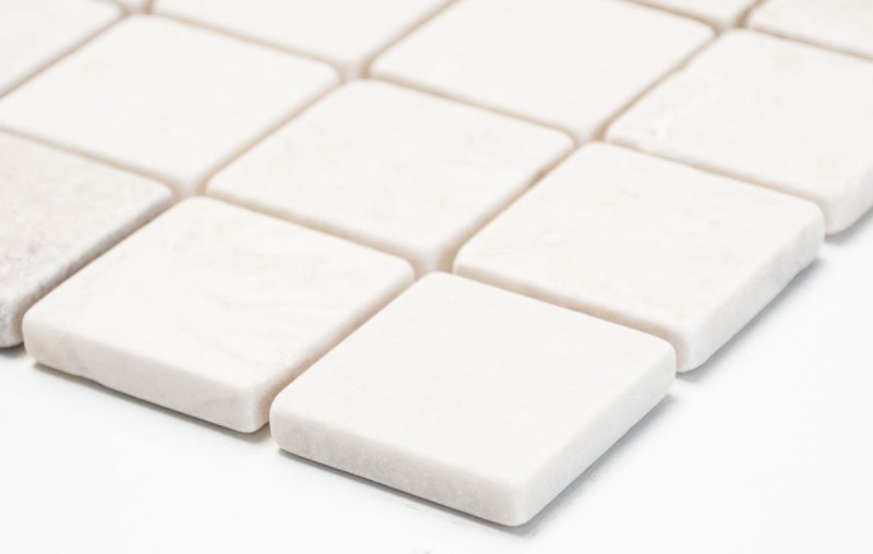 Piastrella di mosaico marmo pietra naturale crema Botticino Anticato MOS42-0104_f