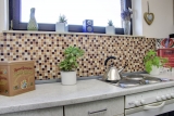 Piastrelle di mosaico per cucina autoadesive pietra beige marrone mosaico di vetro pietra beige marrone MOS200-4M372_f