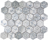 Ceramica mosaico esagono blu piastrelle di mosaico muro piastrelle backsplash cucina bagno MOS11H-0004_f