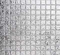 Piastrella di mosaico Mosaico ceramico SILVER textured wall tile backsplash kitchen MOS18-0207_f