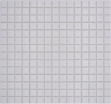 Mosaico piastrelle vetro bianco mosaico piastrelle parete backsplash cucina bagno MOS50-0101_f
