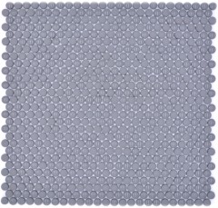 Tondo smalto mix grigio lucido/opaco mosaico piastrelle muro backsplash cucina bagno MOS140-0211_f