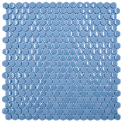 Mosaico di vetro esagonale esagonale mosaico blu lucido opaco tessere di mosaico muro piastrelle backsplash cucina bagno MOS140-0401_f