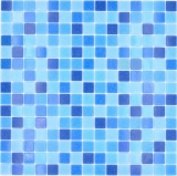 Mosaico di vetro tessere di mosaico blu piscina mosaico piscina MOS210-PA339