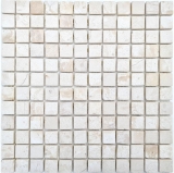 Pietre di marmo mosaico bianco crema Piastrelle backsplash bagno WC Doccia pavimento - MOS40-T23W