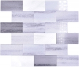 Mosaico Piastrella autoadesiva Mosaico vinilico effetto cemento mix grigio Cucina Subway MOS200-5S59