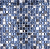 Mosaico in vetro pietra naturale piastrelle mosaico nero antracite argento cucina splashback piastrelle backsplash - MOS92-660