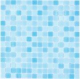 Mosaico di tessere di vetro Classic Mix vetro mix azzurro 4F mosaico di carta per piscina MOS210-PA331_f