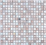Piastrella mosaico vetro pietra naturale mosaico resina acciaio mix EP grigio cucina bagno muro MOS92-680_f
