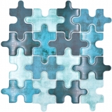 Tessere di mosaico in vetro puzzle mix turchese blu cucina splashback bagno MOS88-PT03_f