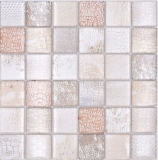 Piastrelle di mosaico Mosaico di vetro Forest beige Rivestimento cucina bagno MOS78-W38_f
