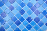 Campione a mano mosaico tessere di vetro mosaico Classic Mix vetro mix blu 4F carta-legante mosaico piscina mosaico piscina MOS210-PA335_m