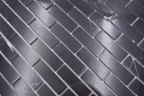 Piastrella di mosaico a mano Autoadesivo Mosaico Composito Pietra Naturale Nero Parete Cucina MOS200-4M82_m