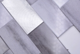 Mosaico a forma di mano Mosaico autoadesivo Aspetto cemento vinilico Mix grigio Cucina Subway MOS200-5S59_m