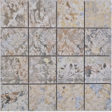 Mosaico ceramico gres porcellanato multicolore opaco parete pavimento cucina bagno doccia MOS16-71CS