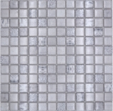 Piastrella di vetro a mosaico bianco lucido Africa parete cucina bagno doccia MOS68-WL14