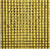 Piastrella diamante mosaico oro lucido parete cucina bagno doccia MOS130-GO821