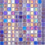 Mosaico piscina mosaico piscina mosaico vetro mosaico blu viola multicolore iridescente parete pavimento cucina bagno doccia MOS220-P55255