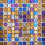 Mosaico piscina mosaico piscina mosaico vetro nero multicolore iridescente parete pavimento cucina bagno doccia MOS220-P55256